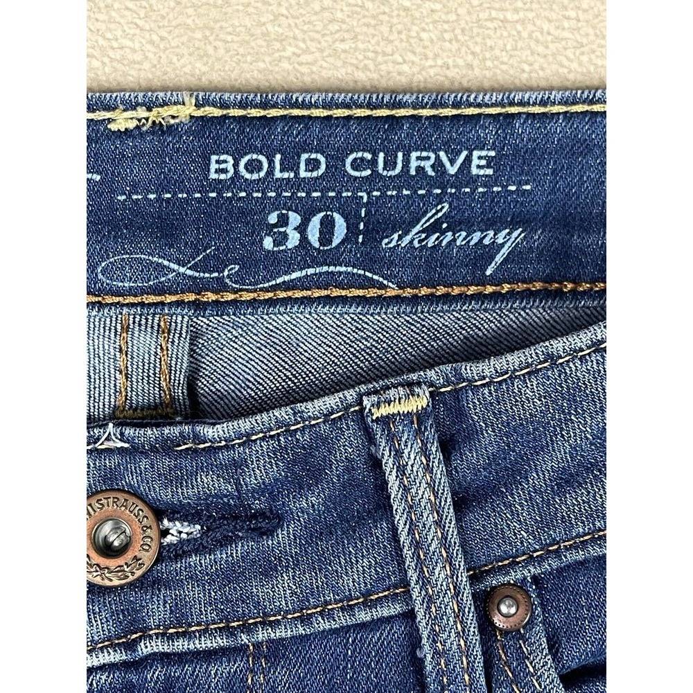 Levi's Board Curve Skinny Jeans Womens 30 Mid Rise Stretch Regular Fit Blue - Picture 8 of 11